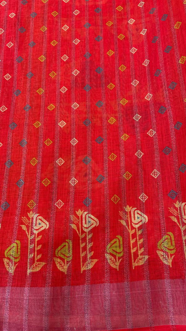 Linen Saree