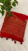 Viscose Dola French Knot Saree