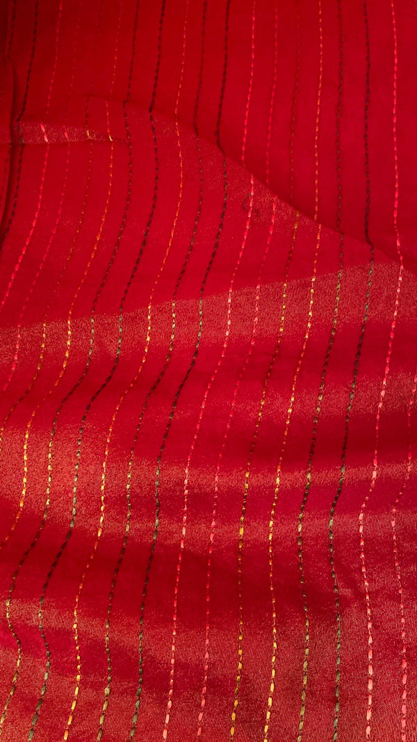Viscose Dola French Knot Saree