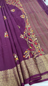 Viscose Dola French Knot Saree