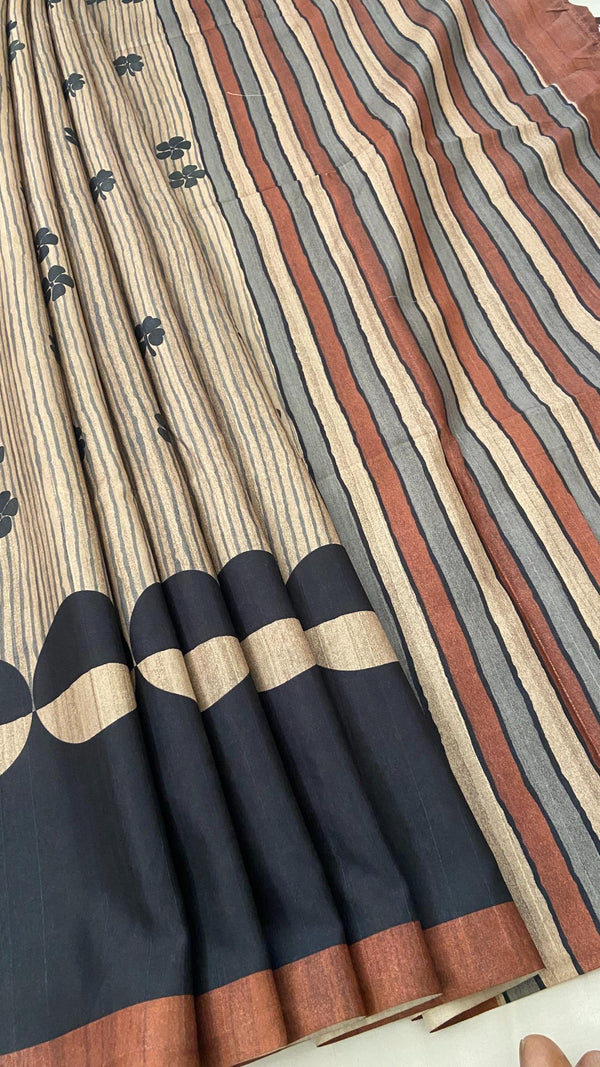 Semi Tussar Saree