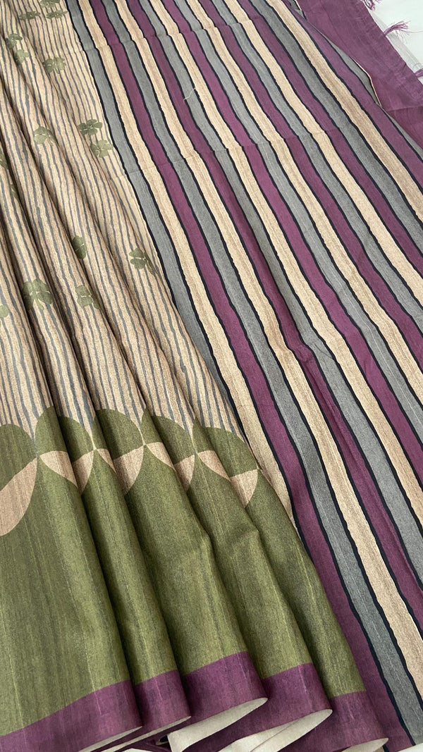 Semi Tussar Saree