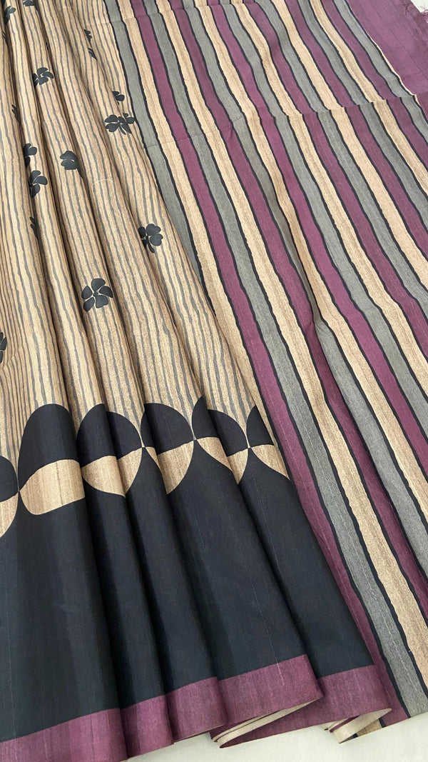 Semi Tussar Saree