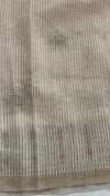 Linen Saree with French Knot Embroidery