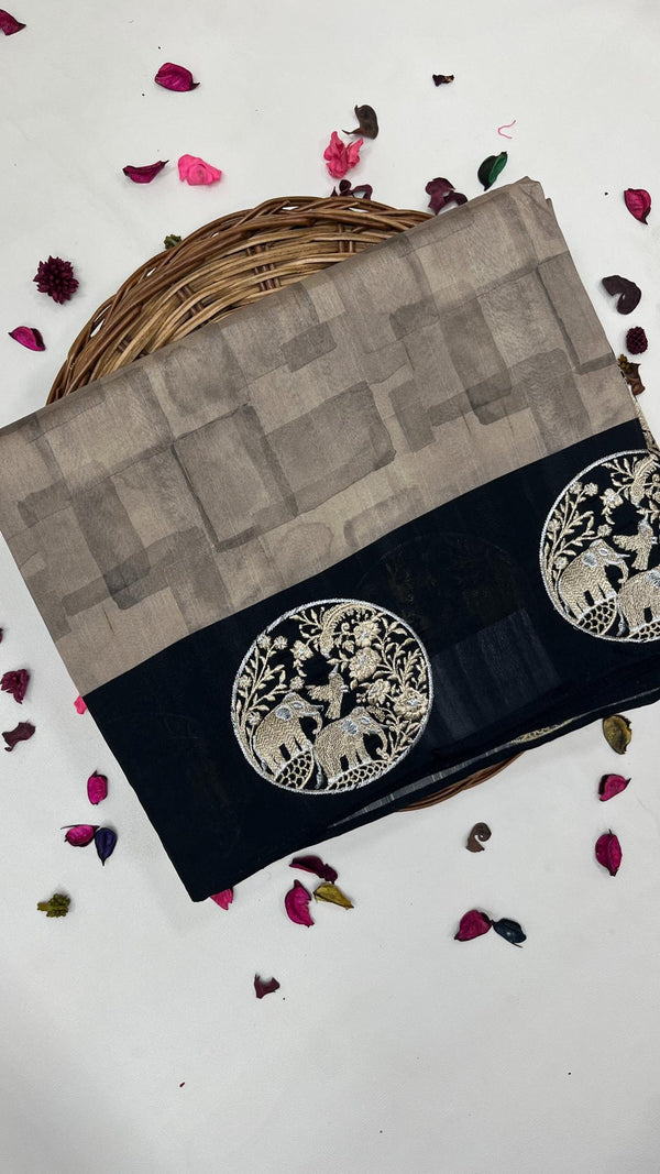 SEMI TUSSAR COTTON SAREE