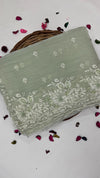 KOREAN CRUSHED ORGANZA SAREE