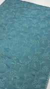 ORGANZA WITH FLORAL EMBROIDERY