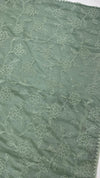 ORGANZA WITH FLORAL EMBROIDERY