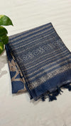 Semi Tussar Applique Saree