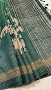 Semi Tussar Applique Saree