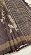 Semi Tussar Applique Saree