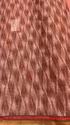 Linen cut work saree