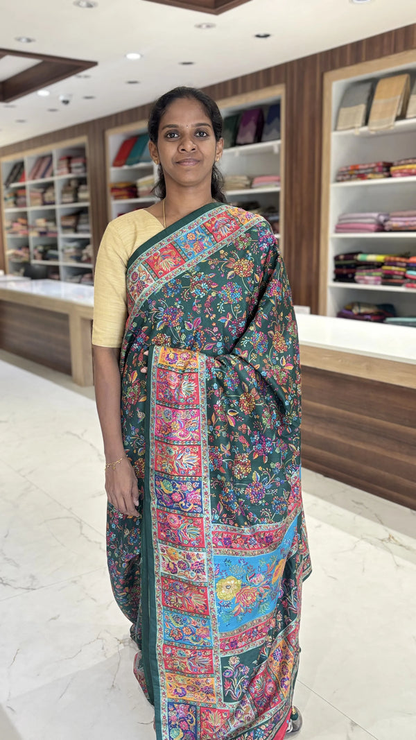 Semi Banarasi - Position Printed Saree