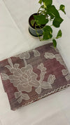 Linen Tissue Appliqué Saree