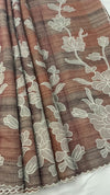 Linen Tissue Appliqué Saree