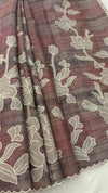 Linen Tissue Appliqué Saree
