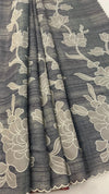 Linen Tissue Appliqué Saree