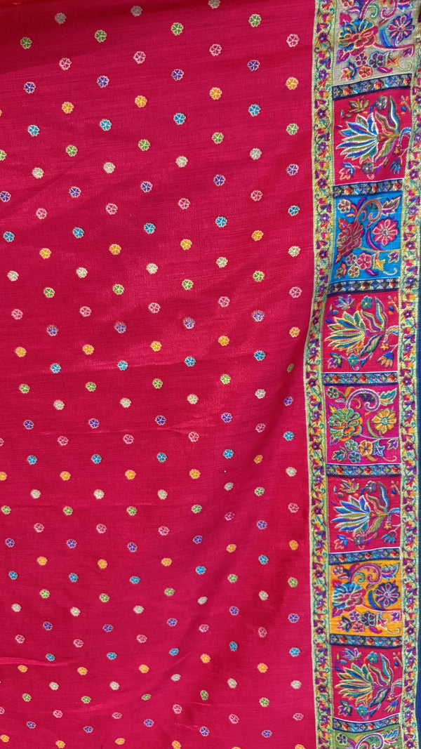 Semi Banarasi- Position Printed Saree