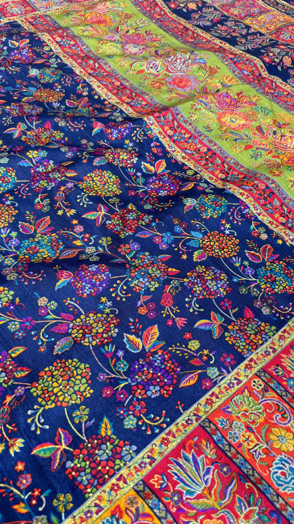 Semi Banarasi- Position Printed Saree