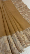 Organza Saree with Abstract Tissue Work