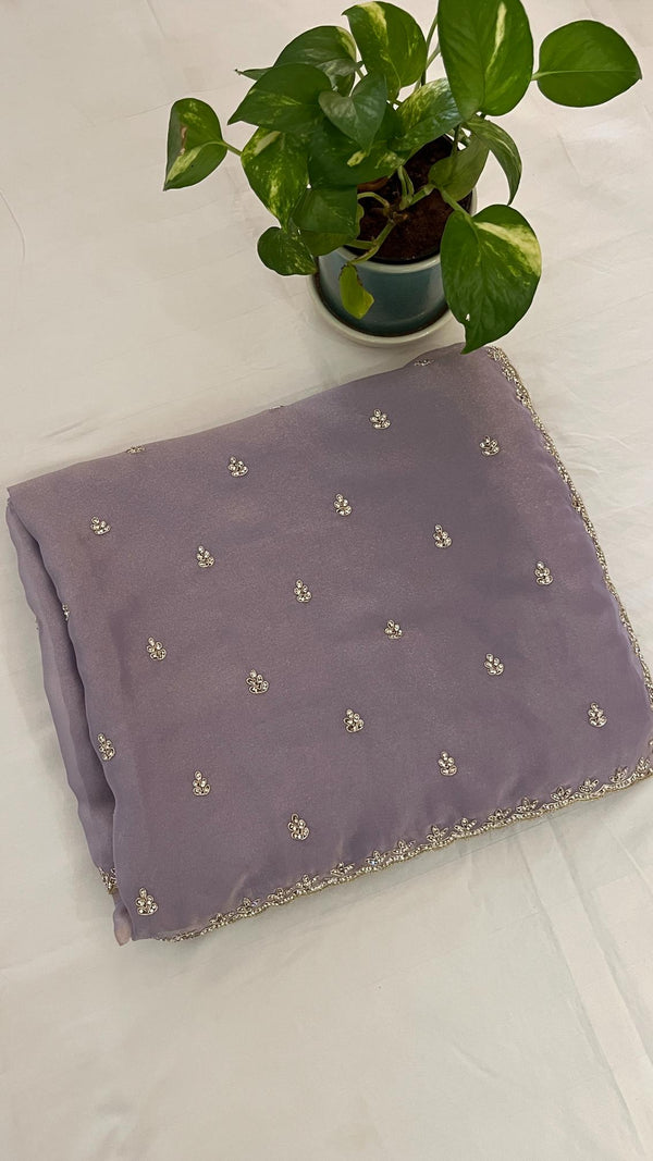 Organza Embellished Saree