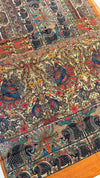 Mithila Art Printed Fancy Cotton Saree