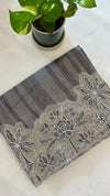 KeechaTussar with Organza Border
