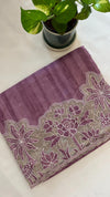 KeechaTussar with Organza Border