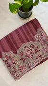 KeechaTussar with Organza Border
