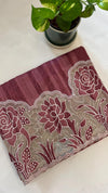 KeechaTussar with Organza Border