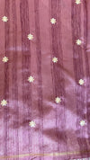 KeechaTussar with Organza Border