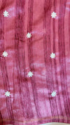 KeechaTussar with Organza Border