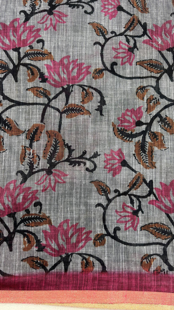 Linen Cotton Saree
