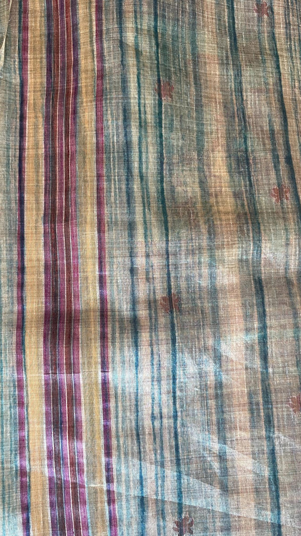 Kosha Silk Saree with Rosegold Zari