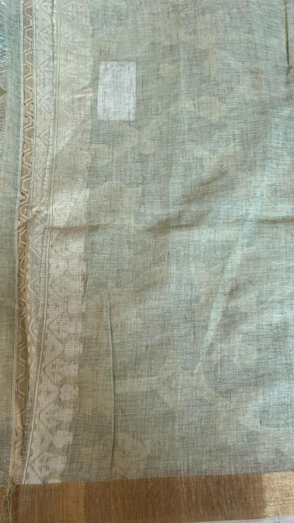 Jute Linen Cotton Saree