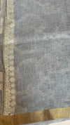 Jute Linen Cotton Saree
