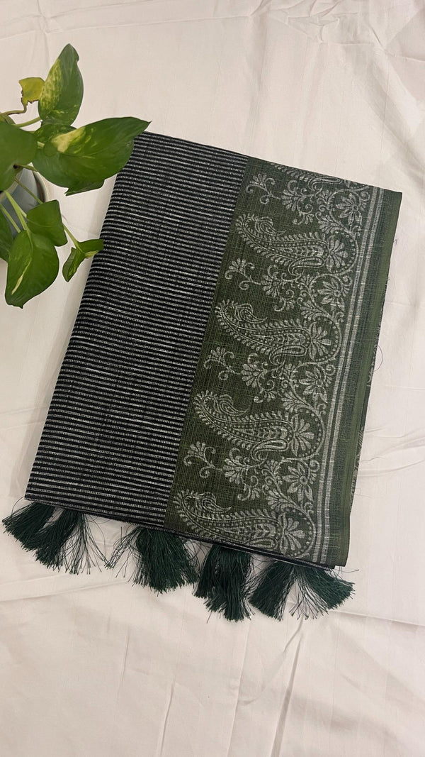 Jute Cotton Saree