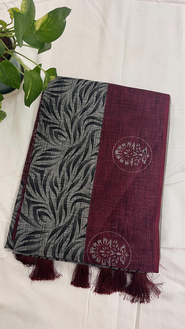 Jute Cotton Saree