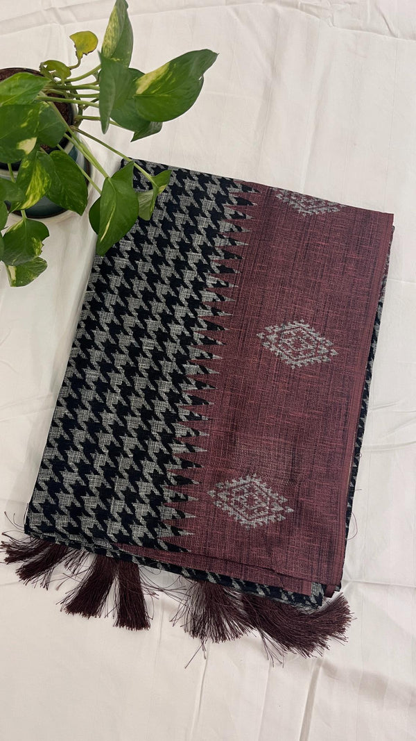 Jute Cotton Saree