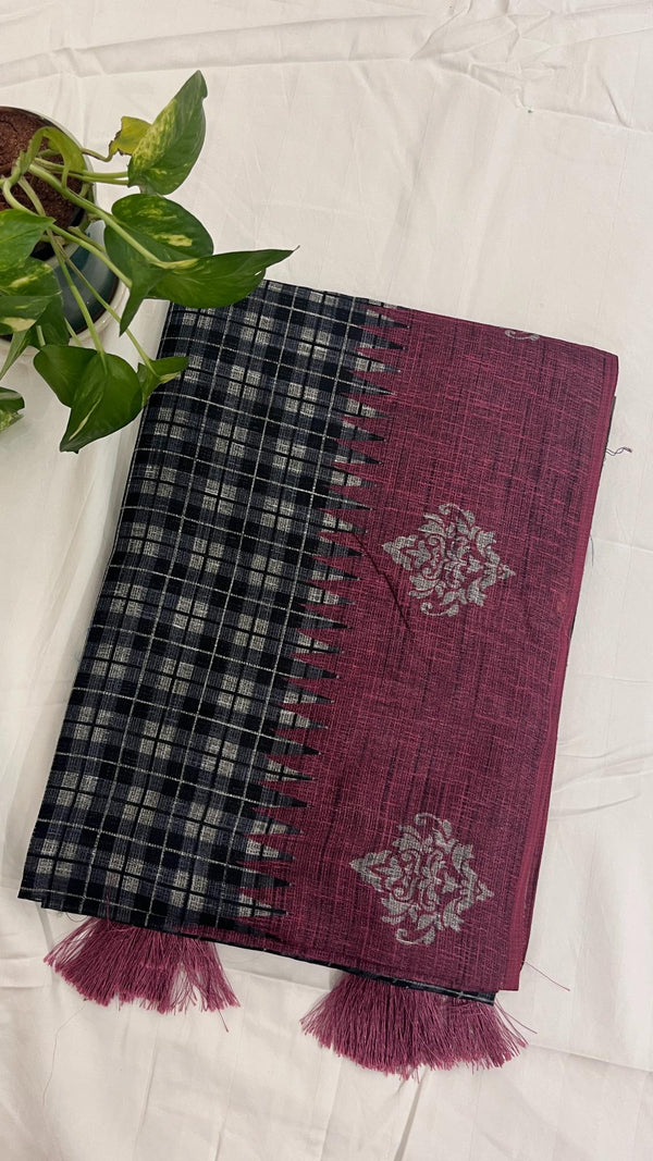 Jute Cotton Saree