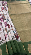 Art silk-penkalamkari saree