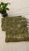 LINEN TISSUE SAREE