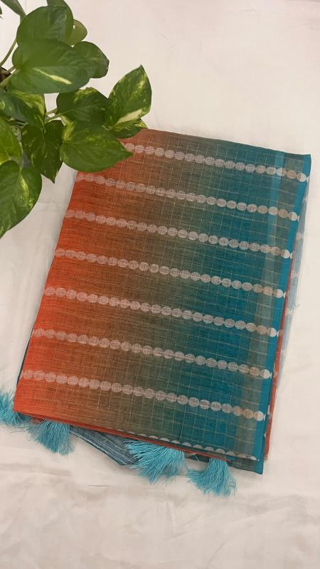 Linen Cotton Saree