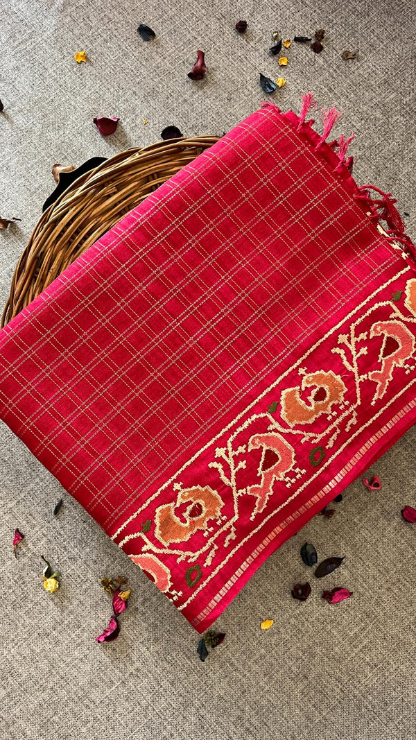Classic Checks MatkaTussar Silk