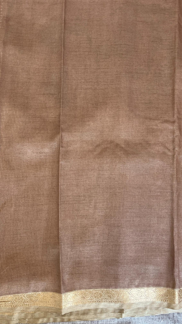 Soft tussar silk - Pen Kalamkari