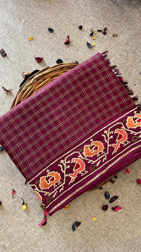 Classic Checks MatkaTussar Silk