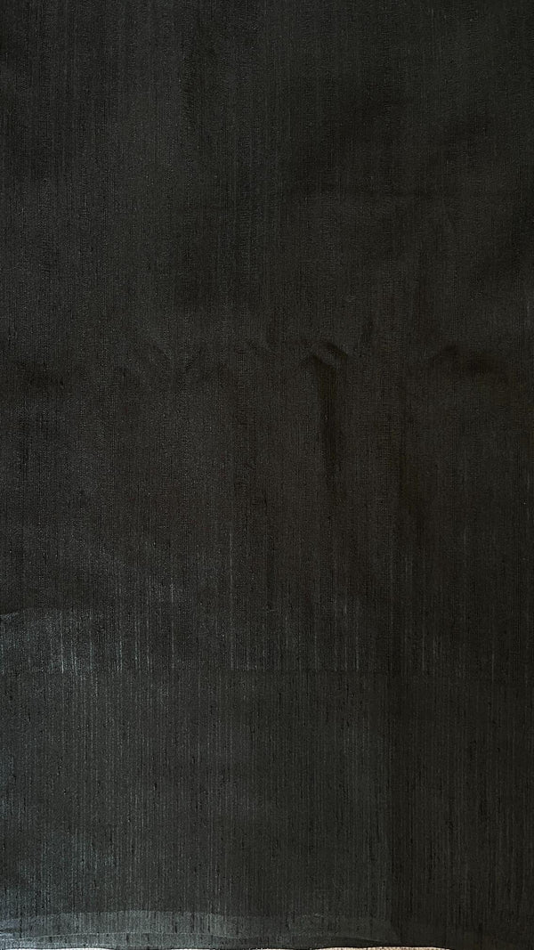 Black Elegance Matka Tussar Saree