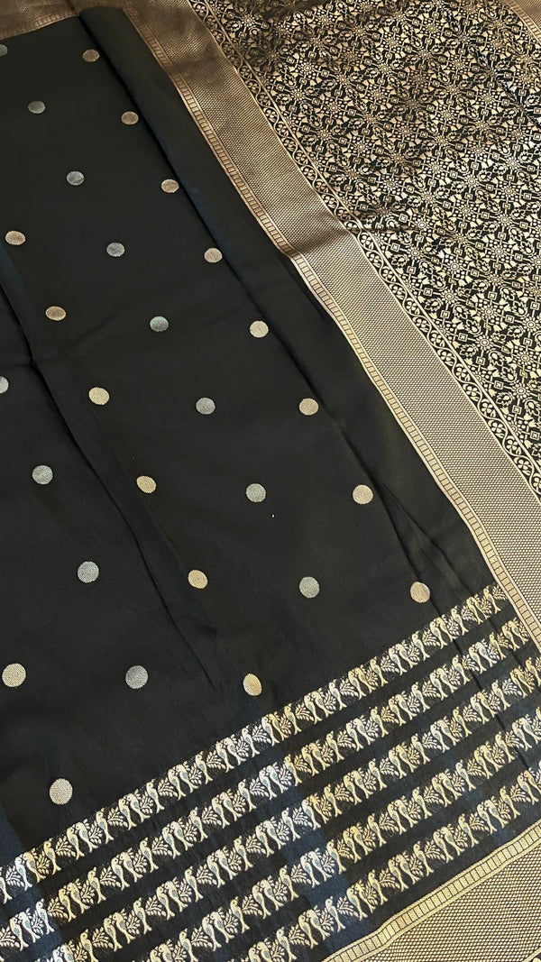 Banarasi silk blend cotton saree