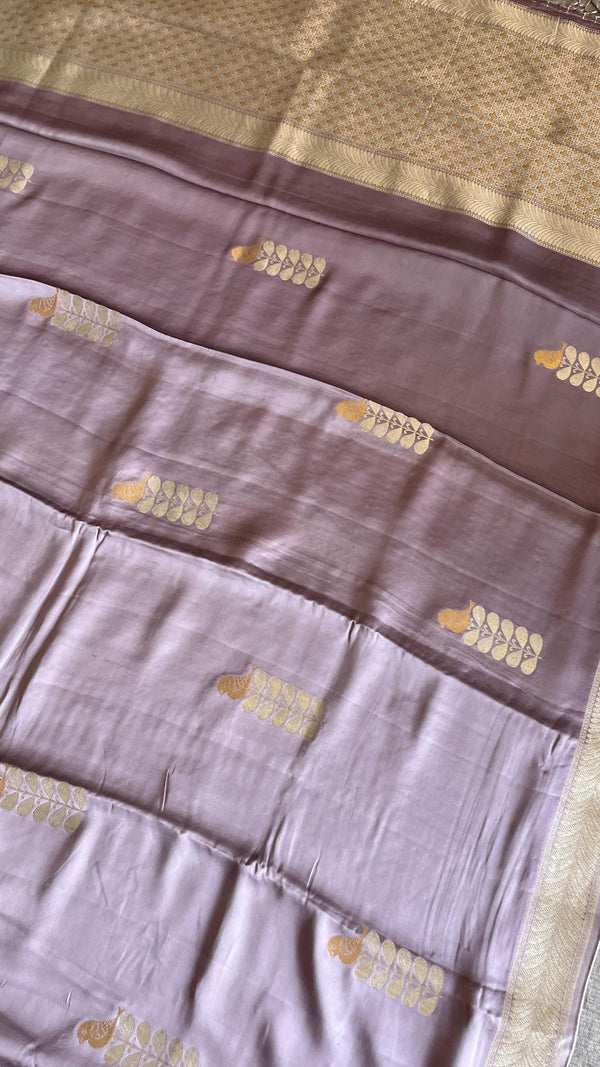 Pure Mashru Silk Saree -pastel love
